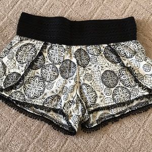 Patterned Flowy Shorts